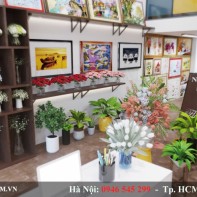 Thiết kế shop hoa tranh Tuấn Hằng- Bắc Ninh
